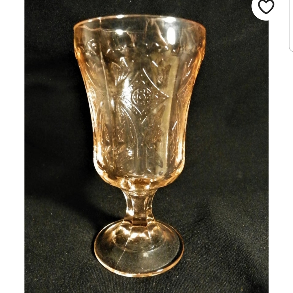 Vintage pink goblets